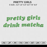 PRETTY GIRLS Embroidery File 6 size
