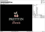 Prettytext 2310 Embroidery File 6 sizes