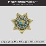 PROBATION DEPARTMENT Embroidery Machine Design File