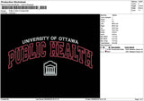 Publichealthtext V3 Embroidery File 6 sizes