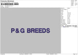 Png Breeds Embroidery File 6 sizes