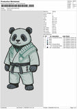 Panda2705 Embroidery File 6 sizes