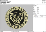 Panthers Embroidery File 6 sizes