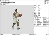 Player Photoembro 0111 Embroidery File 6 sizes