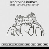 Photoline 060525 Embroidery File 6 size