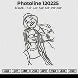 Photoline 100225 Embroidery File 6 size
