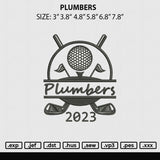 Plumbers Embroidery File 6 sizes