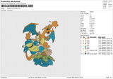 Pokémon evo 9125 Team Embroidery File 6 size