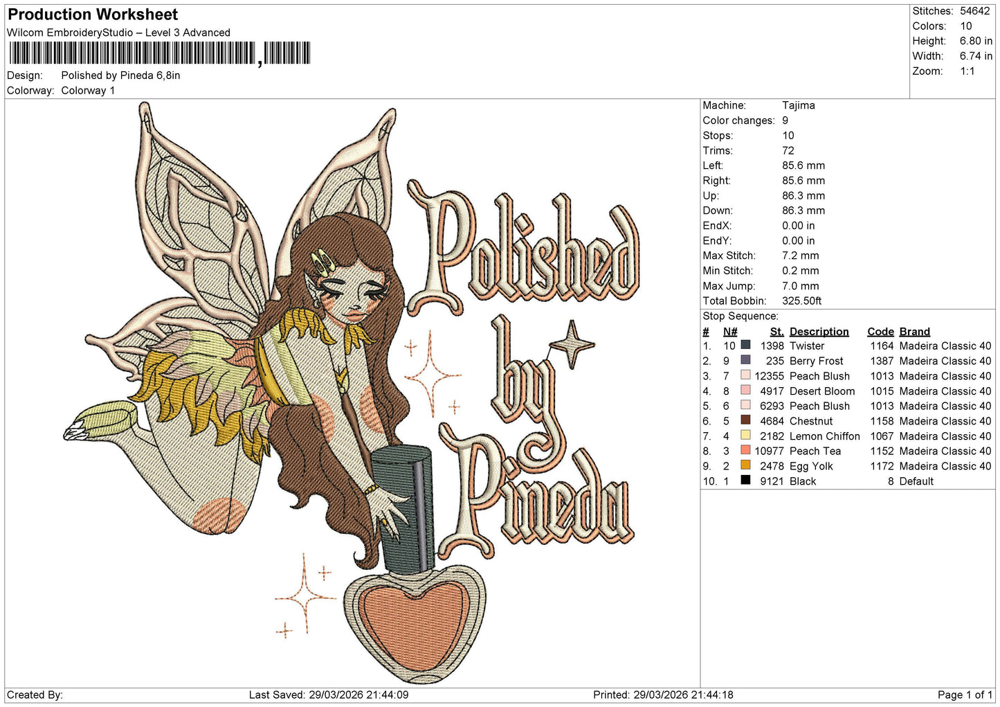 Polished by Pineda Embroidery File 6 size