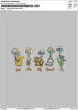 Pooh 0805 Embroidery File 6 sizes