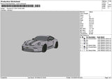 Car 1412a Embroidery File 6 sizes