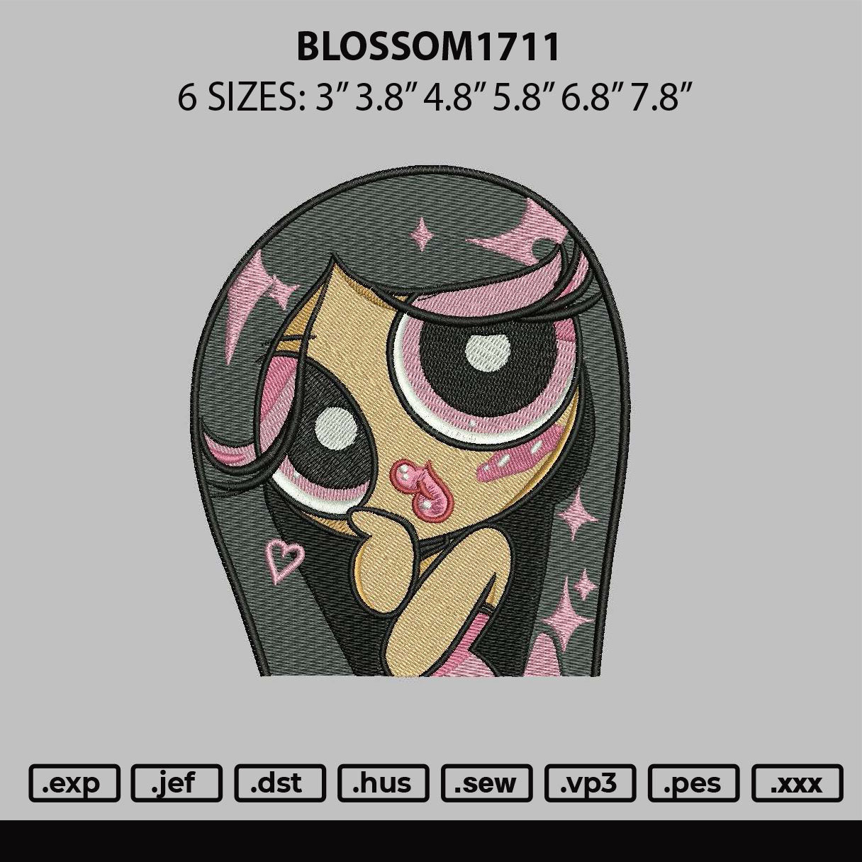 Blossom1711 Embroidery File 6 sizes