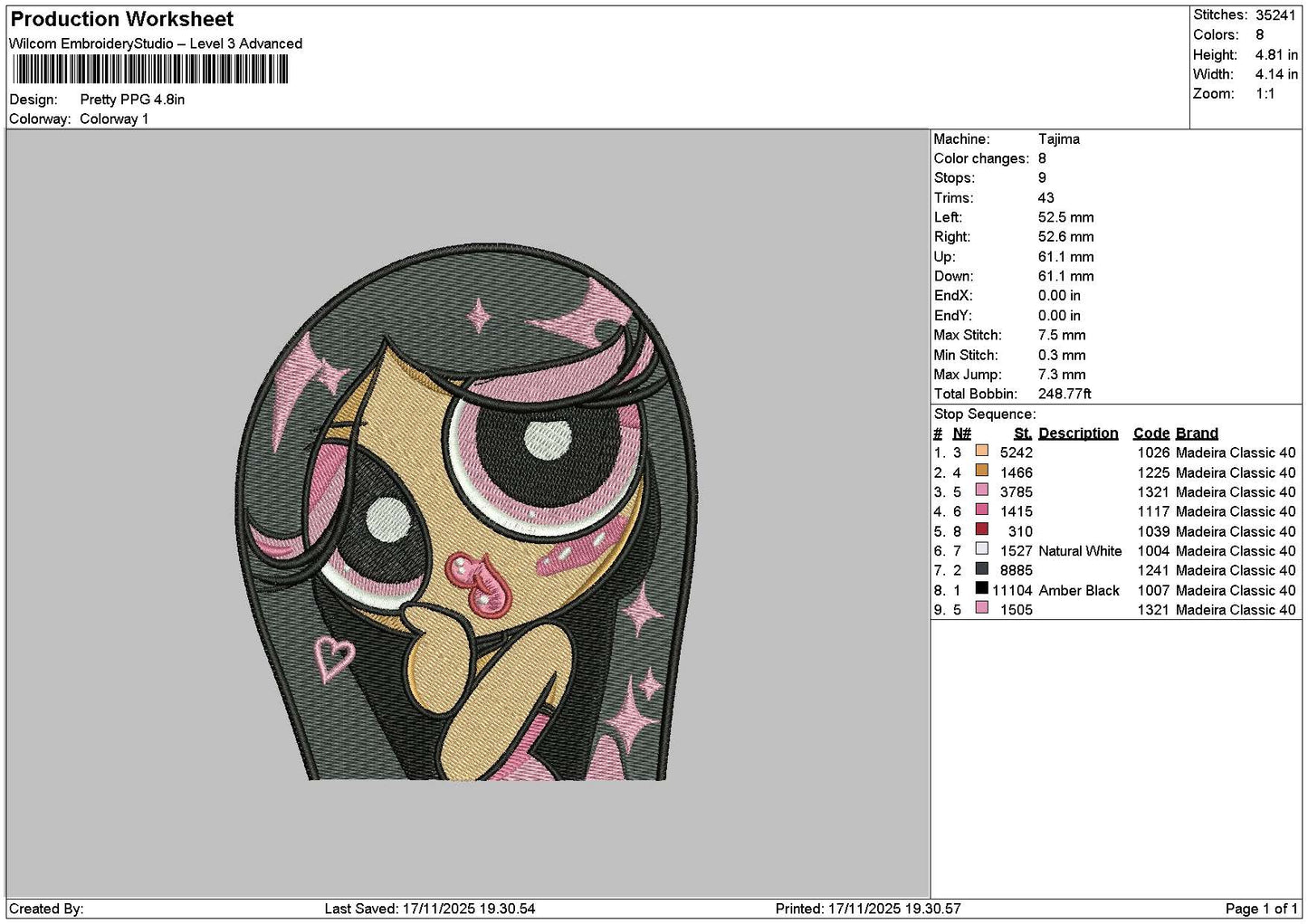 Blossom1711 Embroidery File 6 sizes