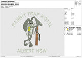 RABBIT TRAP Embroidery File 6 size