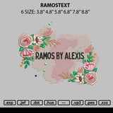 Ramostext Embroidery File 6 sizes