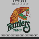 RATTLERS Embroidery 4 file