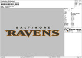 Ravenstext Embroidery File 6 sizes