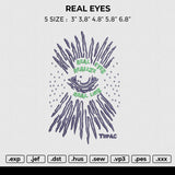 REAL EYES Embroidery