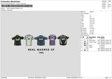 REAL MADRID JERSEY Embroidery File 6 size