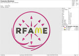 RFAME Embroidery File 6 size