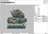 Rhinotext Embroidery File 6 sizes