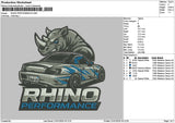 Rhinotext Embroidery File 6 sizes