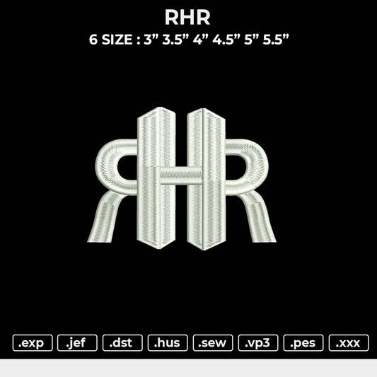 RHR Embroidery File 6 size