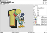 1 Bird Balloons Embroidery File 6 sizes
