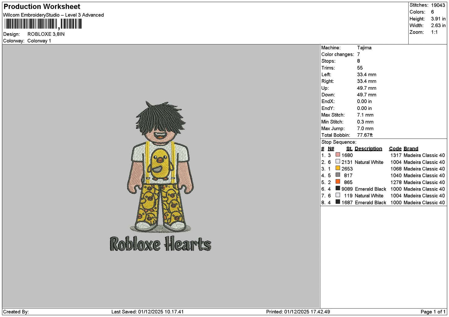 Heartstext 0112 Embroidery File 6 sizes