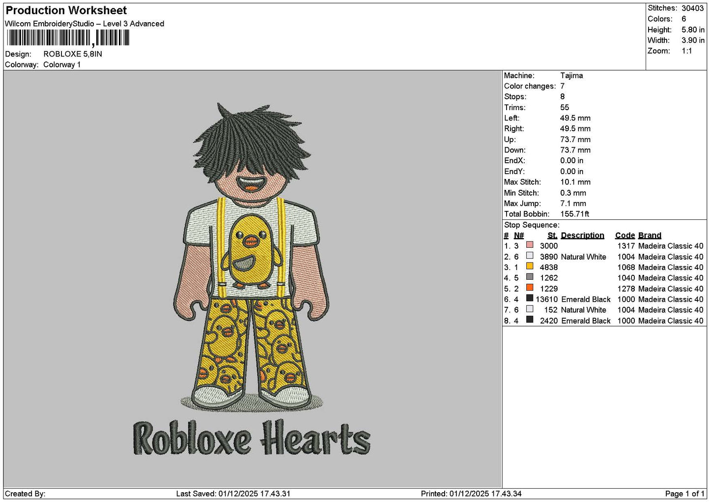 Heartstext 0112 Embroidery File 6 sizes