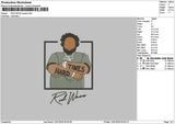 Rodtext 002 Embroidery File 6 sizes