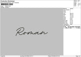 Romantext Embroidery 2 Files