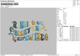 Running Embroidery File 6 sizes