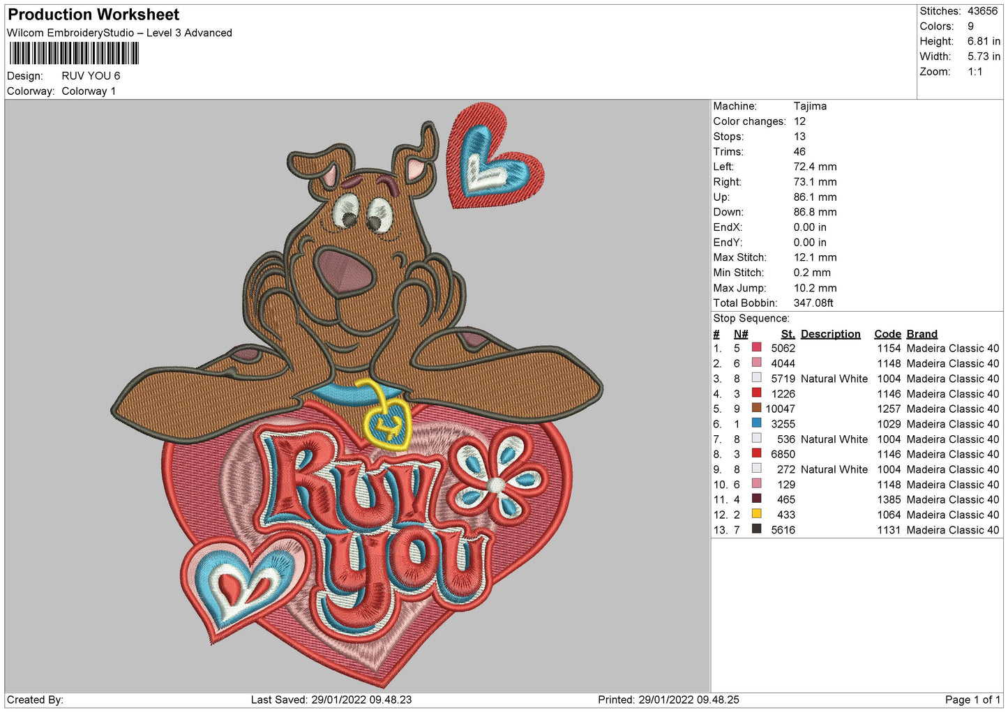Ruv You Embroidery