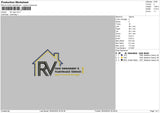 Rv Text Embroidery File 6 sizes