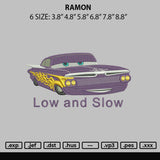 Ramon Embroidery File 6 sizes