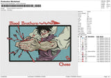 R blood brothers choso Embroidery File 6 sizes
