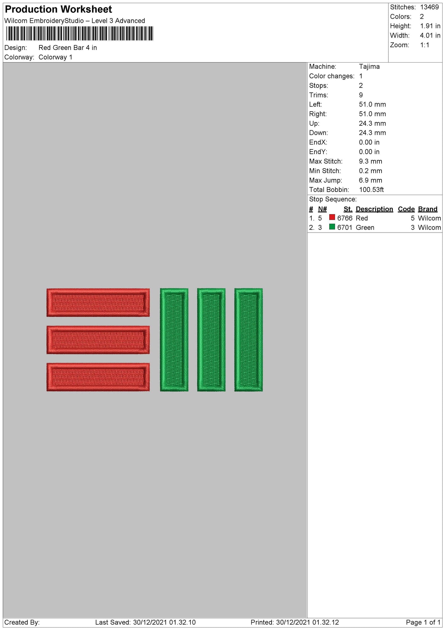 Red Green Bar