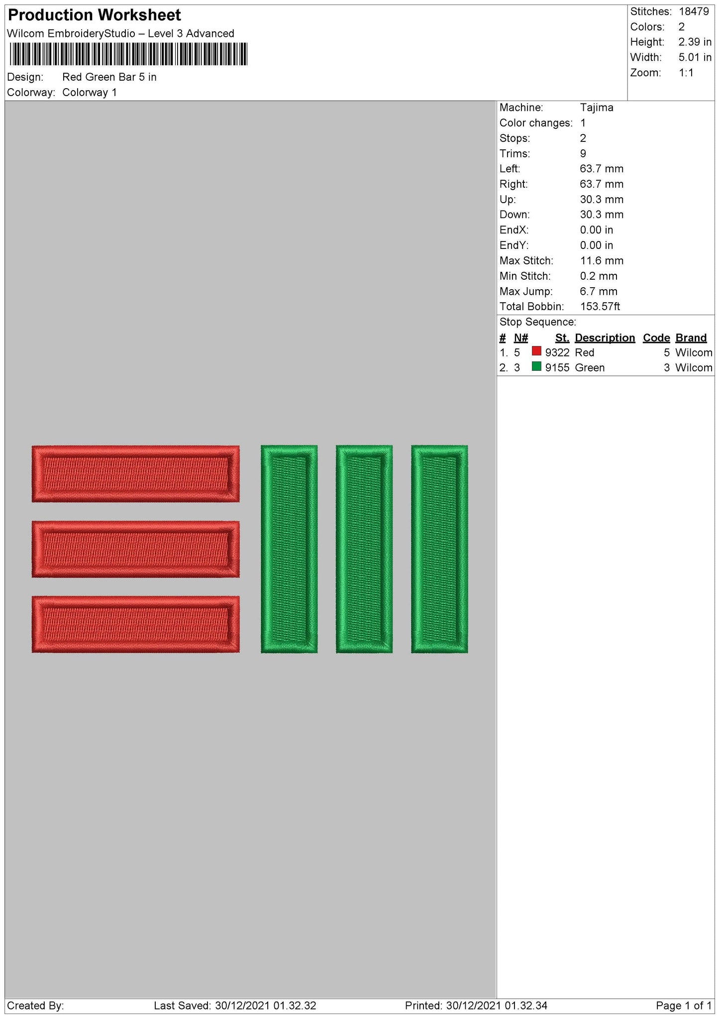 Red Green Bar