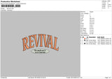 Revival Embroidery File 6 sizes