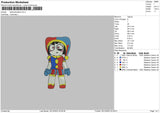 Character2212 Embroidery File 6 sizes