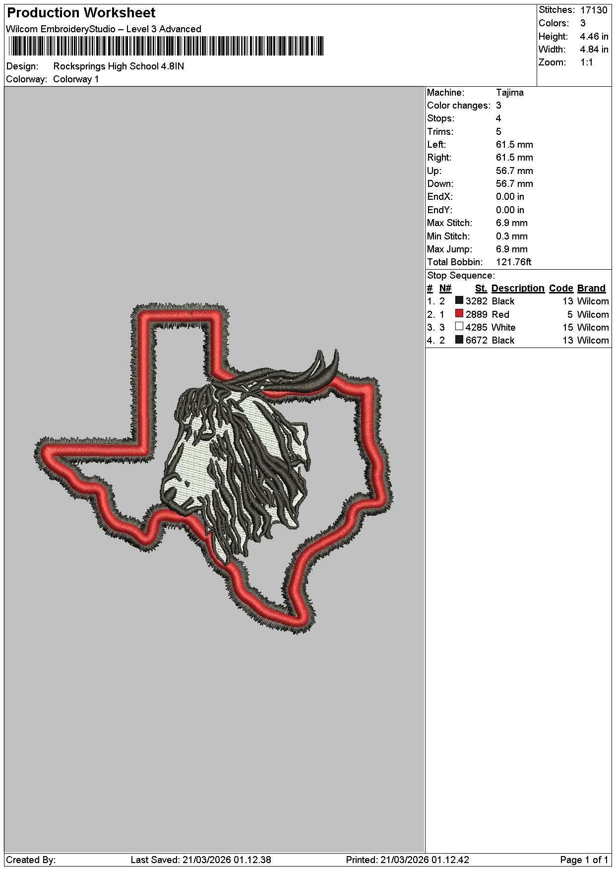 Logo 2103 Embroidery File 6 sizes