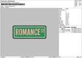 Romancetext 01 Embroidery File 6 sizes