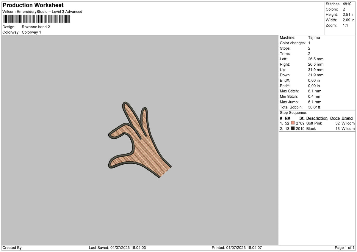 Roxanne Hand Embroidery File 6 sizes