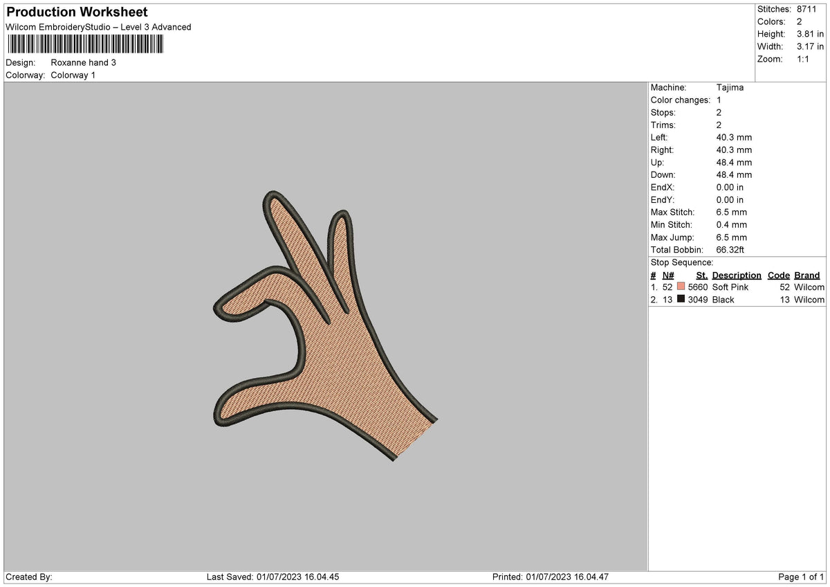Roxanne Hand Embroidery File 6 sizes