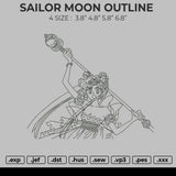 Sailor Moon outline Embroidery