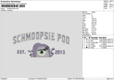 Monster Purple 01 Embroidery File 6 sizes