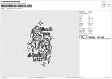 SCREAM SMILE NOW Embroidery File 6 size