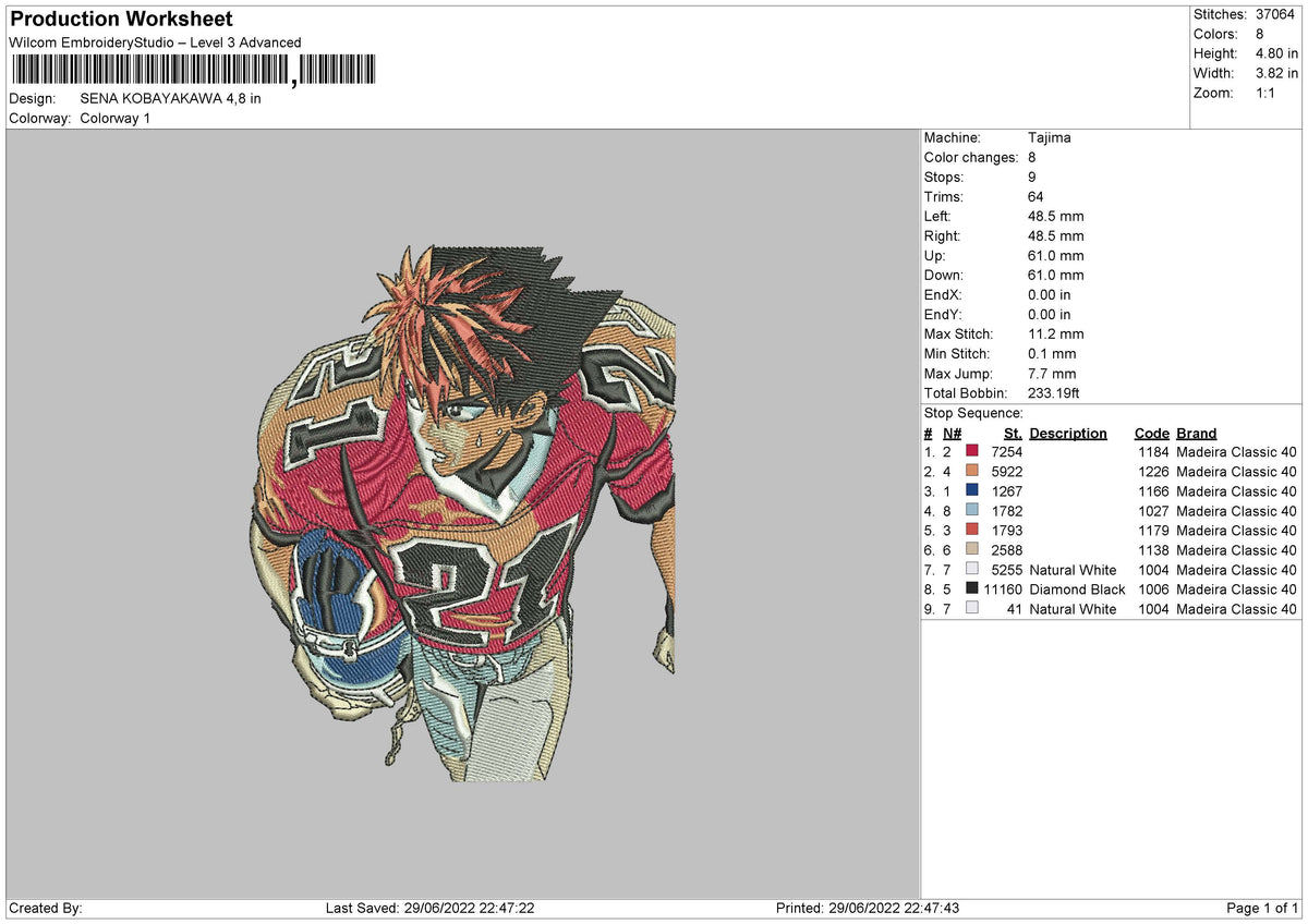 SENA KOBAYAKAWA Embroidery