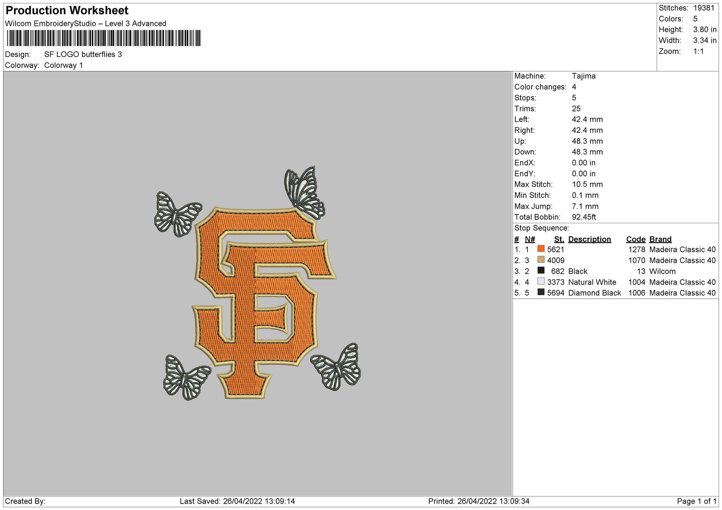 SF Logo Butterflies